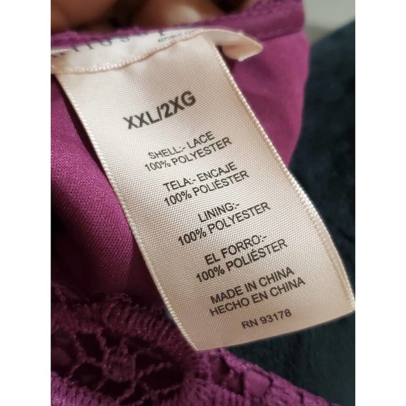 Philosophy Women's Plum Polyester Round Neck Short Sleeves Top Blouse Size XXL - Picture 12 of 14